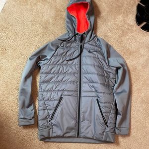 Nike Therma Men's Full Zip Dri Fit Hooded Insulated Jacket